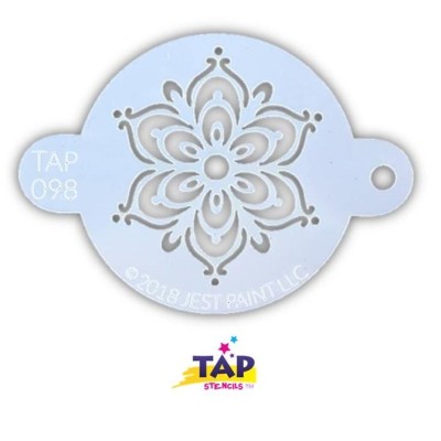 TAP Stencil 098 Full Henna Fancy Flower TAP Stencil 098 Full Henna Fancy Flower